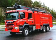Hjteknologisk brandbil skal ge sikkerheden ved lastbilbrande p Storebltsbroen
