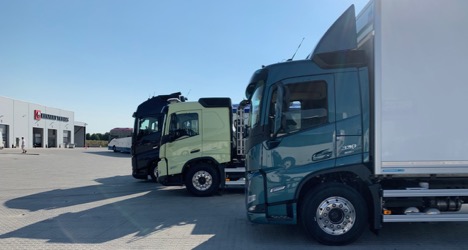 Vest-svenske lastbiler bliver vist frem med nye frerhuse