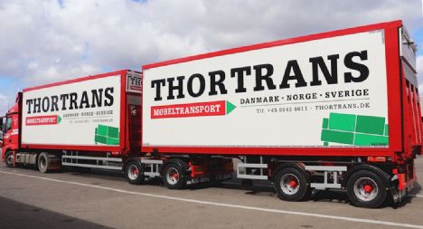 Transportvirksomhed fra Randers har hente to trailere med n lastbil
