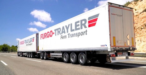 Tysk trailerproducent levere dobbelttrailer-kombinationer til spansk transportfirma