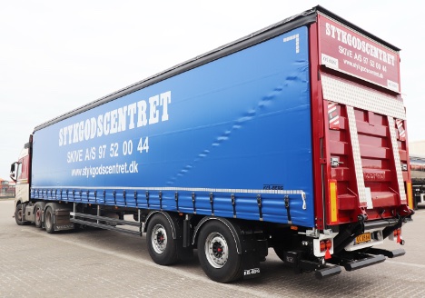 Stykgodscenter i Skive har fået ny seks nye city gardintrailere