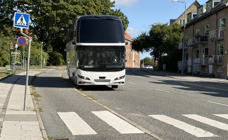 Vi er ude at k�re dobbeltd�kker i dag